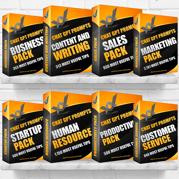 Chat GPT Prompts ''Boost Your Business'' Updated Bundle Pack 2025