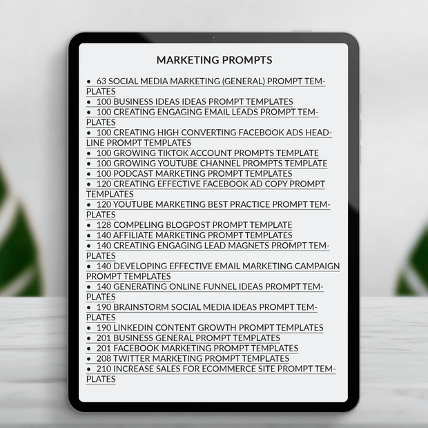 Chat GPT Prompts ''Boost Your Business'' Updated Bundle Pack 2025