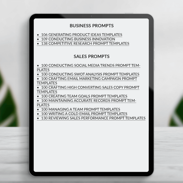 Chat GPT Prompts ''Boost Your Business'' Updated Bundle Pack 2025
